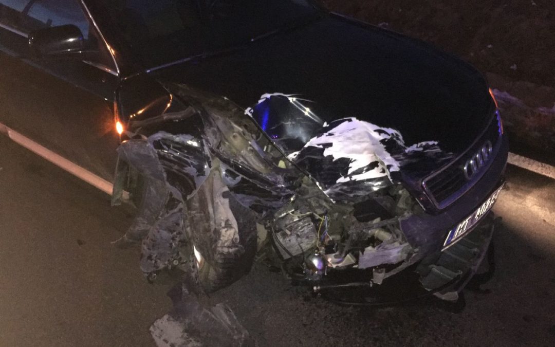 Verkehrsunfall mit  zwei PKW – B78